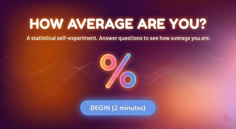 How Average Are You? — A statistical self-experiment