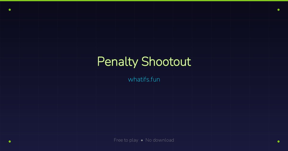 penalty shootout game in javascript with source code |... Penalty Shootout — Free Online Soccer Penalty Kick Game | whatifs.fun