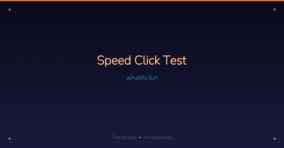 Too Fast To Click - Test Your Reflexes
